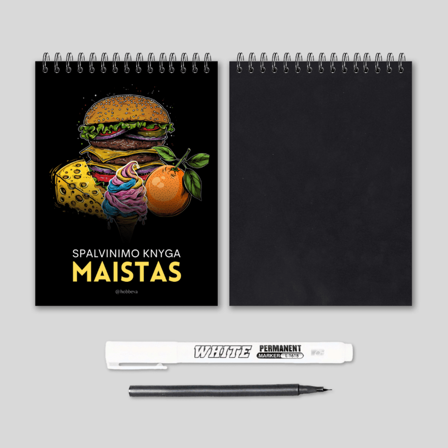 Maistas - spalvinimo knyga 2