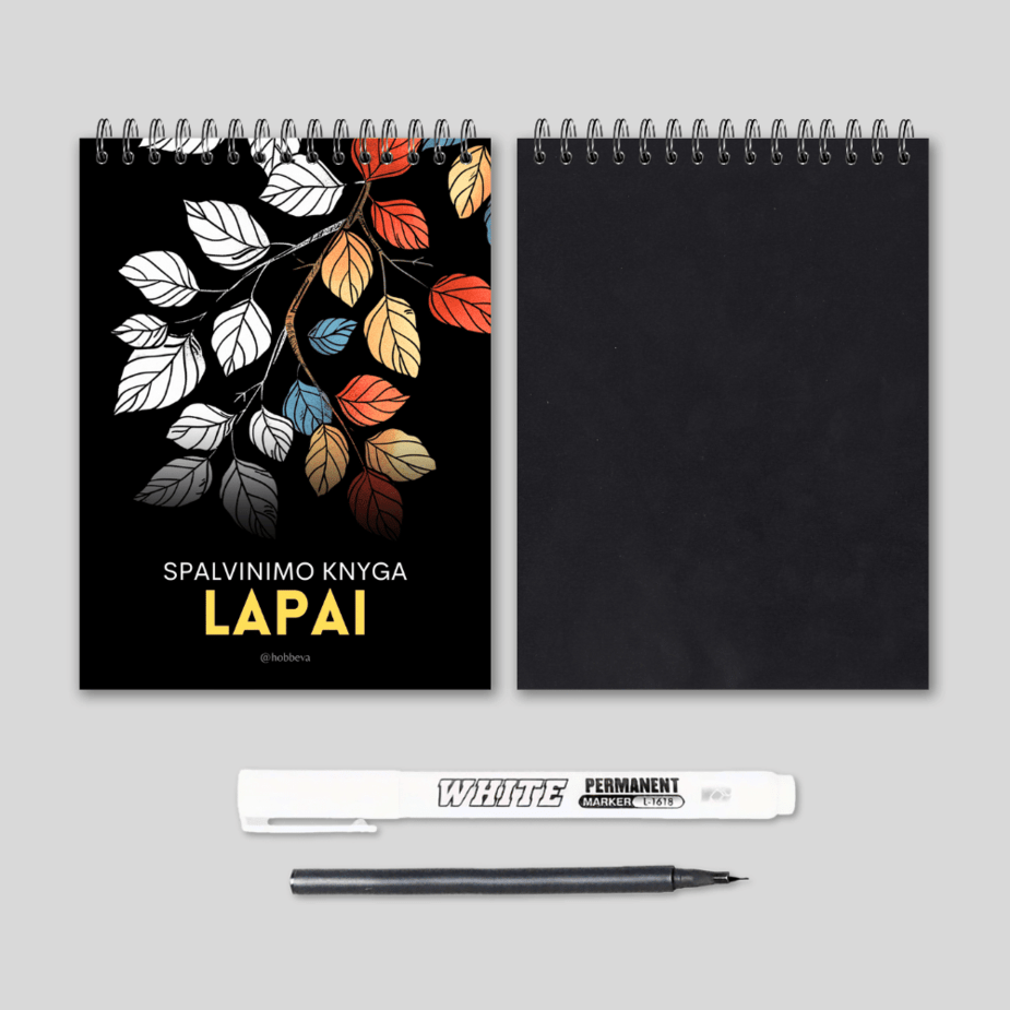 Lapai - spalvinimo knyga 2