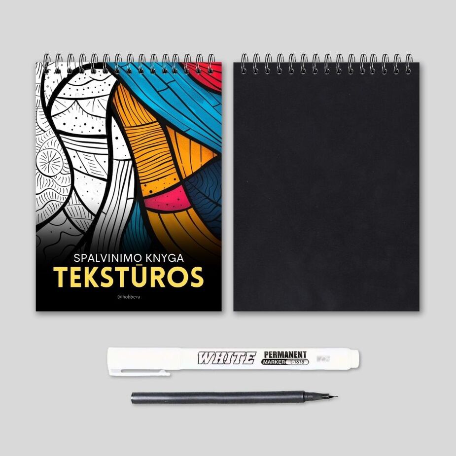 Tektūros - spalvinimo knyga 2